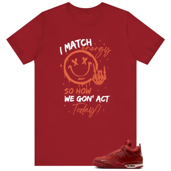 Nigel Sylvester x Air Jordan 4 Brick by Brick Matching Tee Shirt - Match Energy