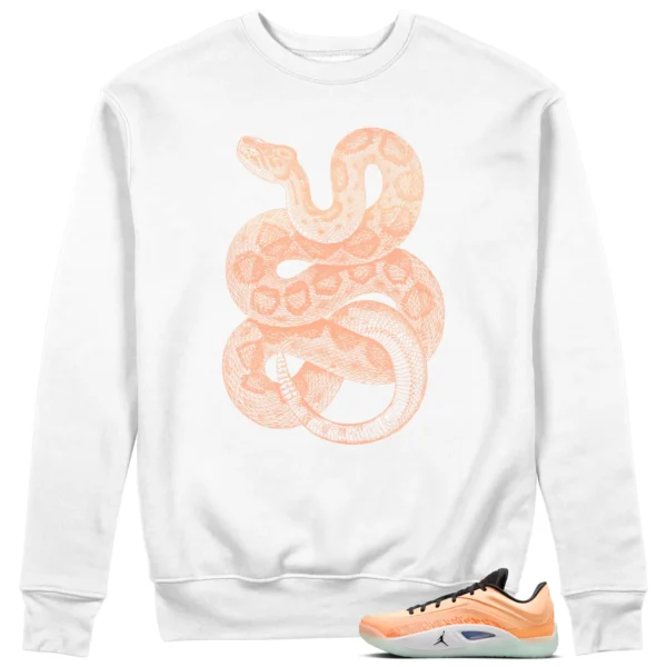 Python Snake Sweatshirt for Jordan Zion 4 Forged in Fire Sneaker