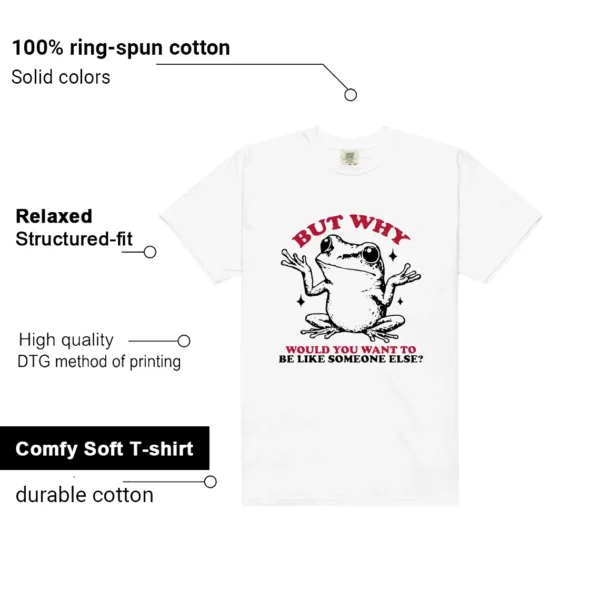 Funny But Why Shirt for Black Toe Reimagined 1s Features