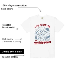 Wilderness Tee - Perfect with Blue Dune Red 1s Features