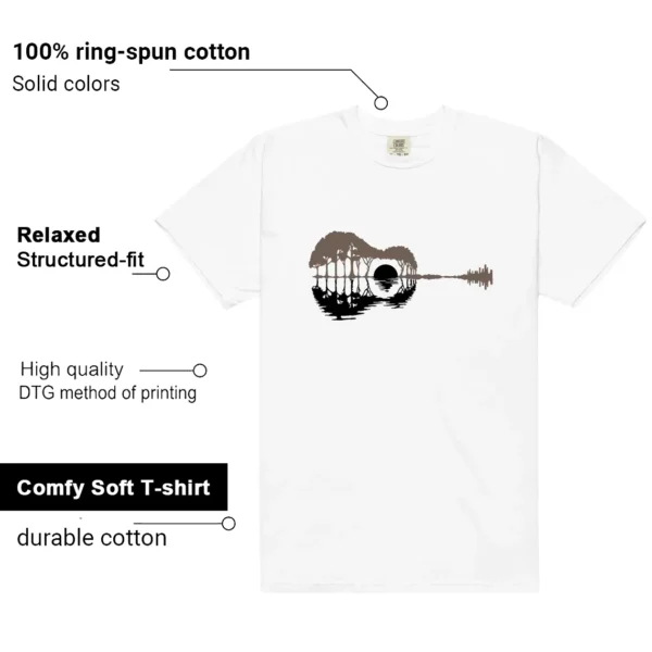 Guitar Shirt for Mocha 1s Sneaker Features