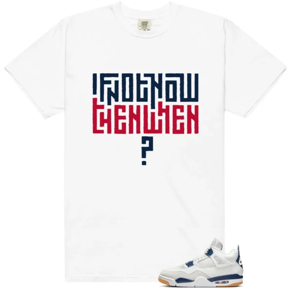 Navy 4s Style T-shirt Motivational Graphic