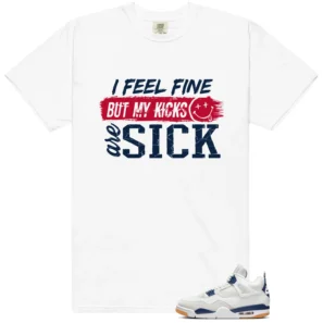 Navy 4s Match: Sick Kicks Shirt