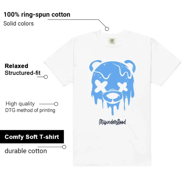 Obsidian UNC 1s Low Matching Tee - Drippy Bear Graphic Features