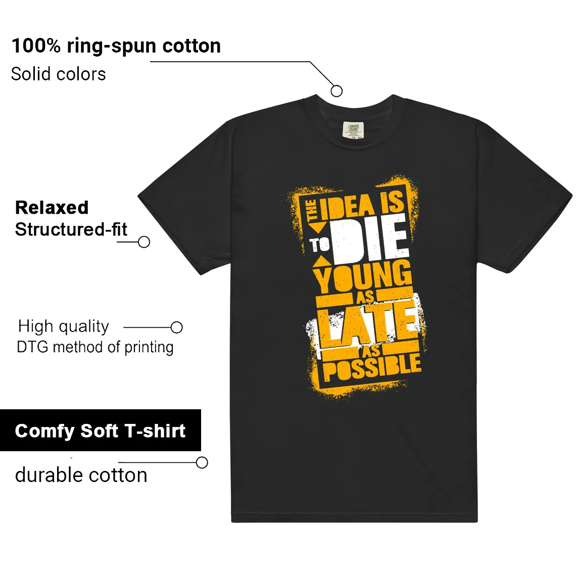 Die Young MatchShirt to Style Taxi 1s Features