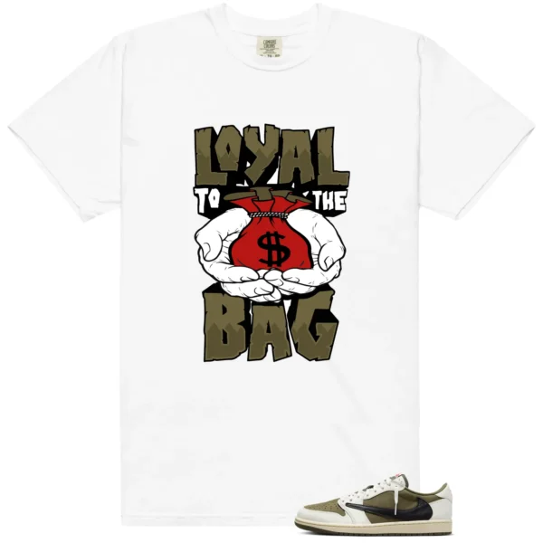 Loyal Bag Shirt to Go with Travis Scott Medium Olive 1s