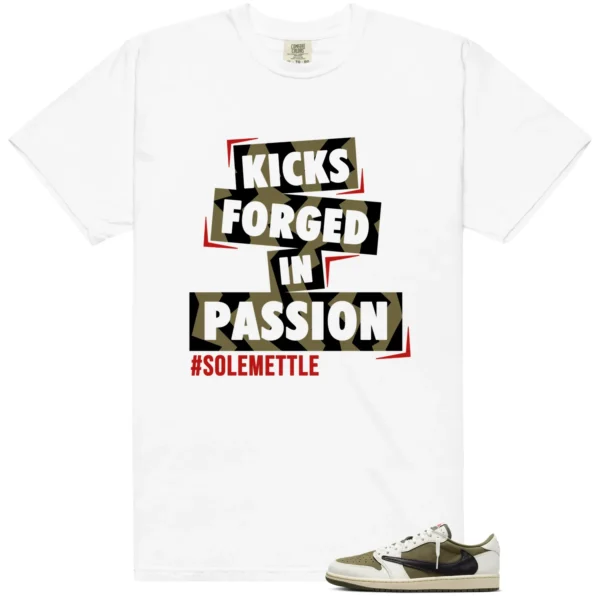 Passion Kicks Tee - Perfect Match for Travis Scott Medium Olive 1s