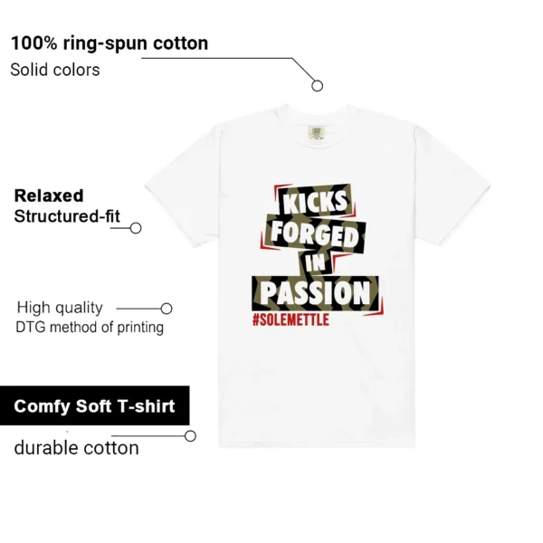Passion Kicks Tee - Perfect Match for Travis Scott Medium Olive 1s Features