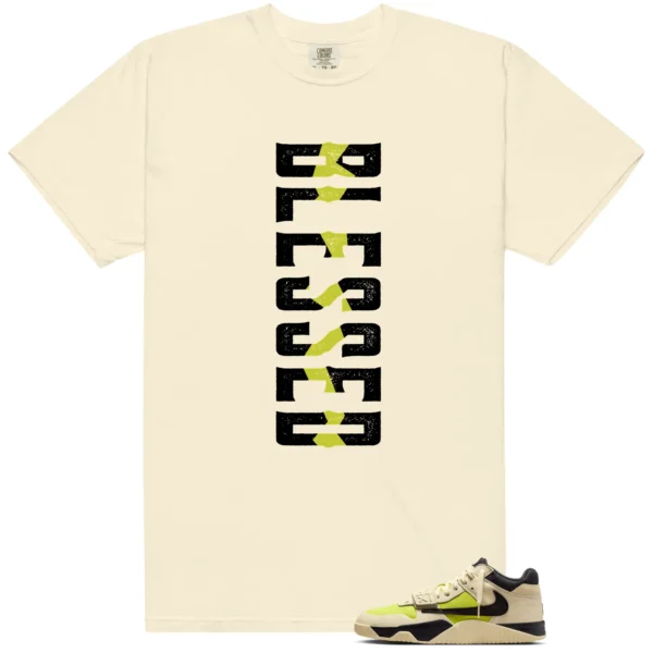 Blessed Tee | Travis Scott x Jordan Jumpman Jack Bright Cactus Match shirt