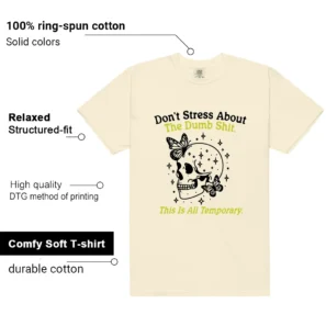 Style Travis Scott x Jordan Jumpman Jack Bright Cactus With This Don't Stress TShirt Features