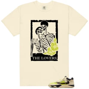 Lovers Tee for Travis Scott x Jordan Jumpman Jack Bright Cactus Sneakers