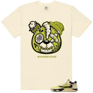 Travis Scott x Jordan Jumpman Jack Bright Cactus Sneaker Matching Tee - Teddy Bear