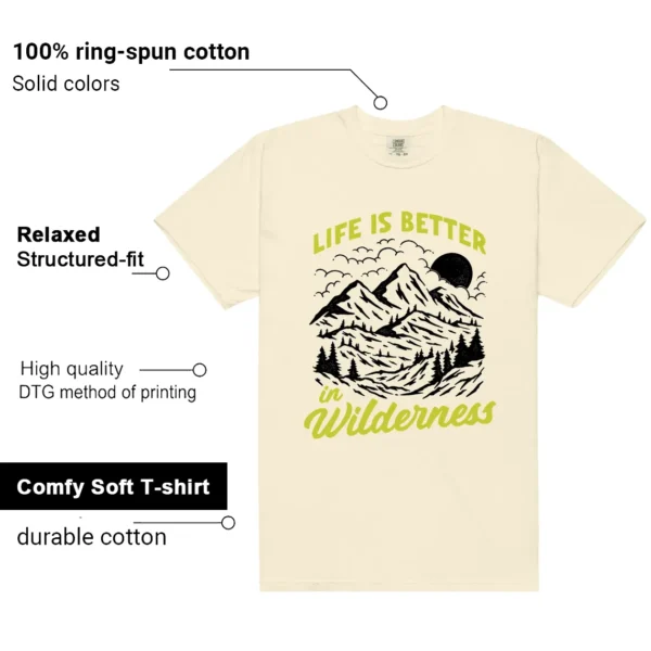 Wilderness Tee - Perfect with Travis Scott x Jordan Jumpman Jack Bright Cactus Features