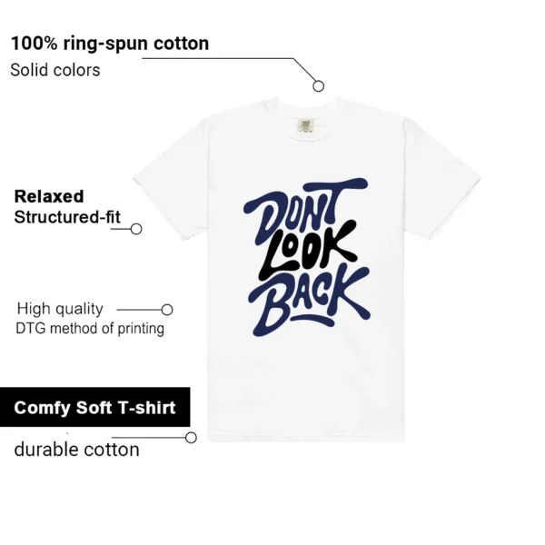 Air Jordan 1 Deep Royal Blue Matching: Don't Look Back Shirt Features