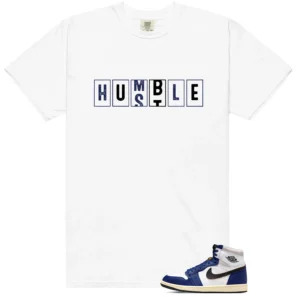 Air Jordan 1 Deep Royal Blue - Hustle Humble T-Shirt