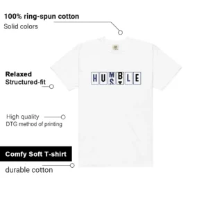 Air Jordan 1 Deep Royal Blue - Hustle Humble T-Shirt Features