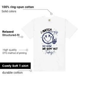 Air Jordan 1 Deep Royal Blue Matching Tee Shirt - Match Energy Features