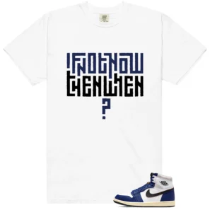 Air Jordan 1 Deep Royal Blue Style T-shirt Motivational Graphic