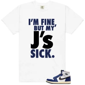 Air Jordan 1 Deep Royal Blue Match | Sick J's Shirt