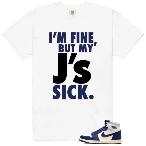 Air Jordan 1 Deep Royal Blue Match | Sick J's Shirt