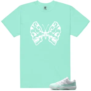 Butterfly Skulls Shirt for Air Jordan 11 Low Igloo Fans - Air Jordan 11 Low Igloo Matching T-Shirt