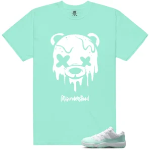 Air Jordan 11 Low Igloo Matching Tee - Drippy Bear Graphic - Air Jordan 11 Low Igloo Matching T-Shirt