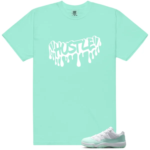 Hustle Drip Tee Matching Air Jordan 11 Low Igloo - Air Jordan 11 Low Igloo Matching T-Shirt