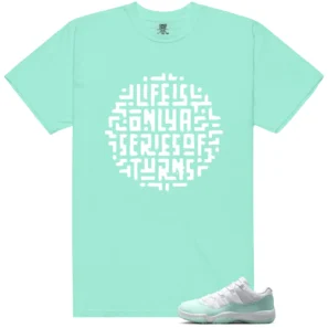 Air Jordan 11 Low Igloo Sneaker Tee Life Turns - Air Jordan 11 Low Igloo Matching T-Shirt
