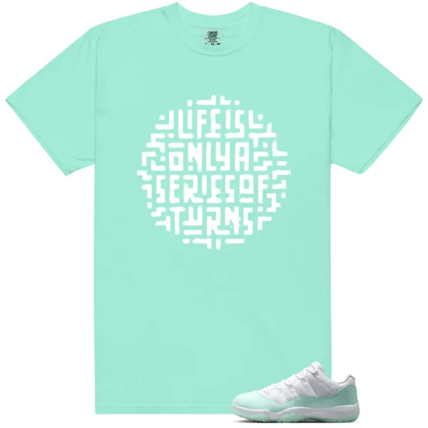 Air Jordan 11 Low Igloo Sneaker Tee Life Turns - Air Jordan 11 Low Igloo Matching T-Shirt