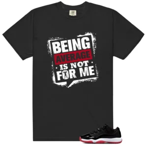 Average Not Me Tee Matches Air Jordan 11 Retro Low Bred 2025 Sneaker