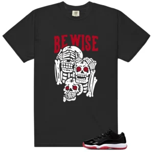Air Jordan 11 Retro Low Bred 2025 'Be Wise' Matching Shirt