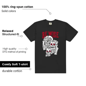 Air Jordan 11 Retro Low Bred 2025 'Be Wise' Matching Shirt Features