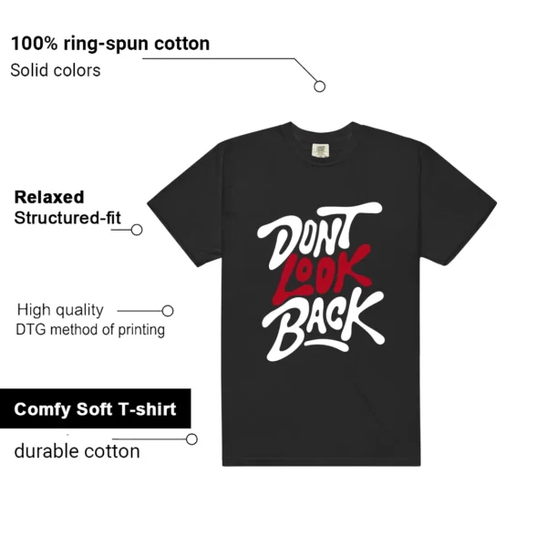 Air Jordan 11 Retro Low Bred 2025 Matching: Don't Look Back Shirt Features