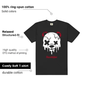 Air Jordan 11 Retro Low Bred 2025 Matching Tee - Drippy Bear Graphic Features