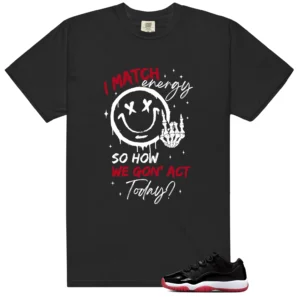 Air Jordan 11 Retro Low Bred 2025 Matching Tee Shirt - Match Energy