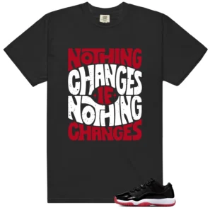 Air Jordan 11 Retro Low Bred 2025 Style: Nothing Changes Tee