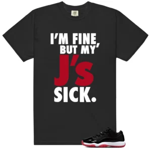 Air Jordan 11 Retro Low Bred 2025 Match | Sick J's Shirt