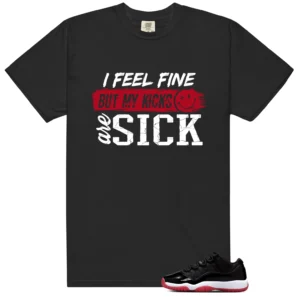 Air Jordan 11 Retro Low Bred 2025 Match: Sick Kicks Shirt