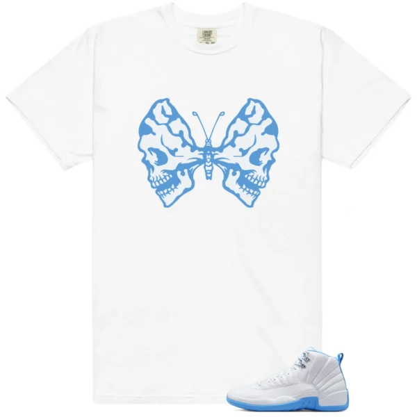 Butterfly Skulls Shirt for Air Jordan 12 Melo Fans