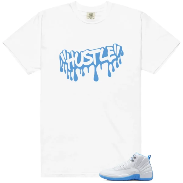 Hustle Drip Tee Matching Air Jordan 12 Melo