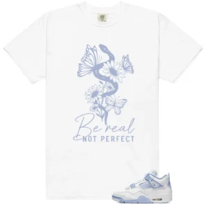 Be Real Tee to Match Air Jordan 4 Forget Me Not
