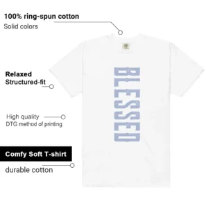 Blessed Tee | Air Jordan 4 Forget Me Not Match shirt Features