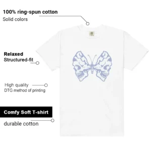 Butterfly Skulls Shirt for Air Jordan 4 Forget Me Not Fans Features