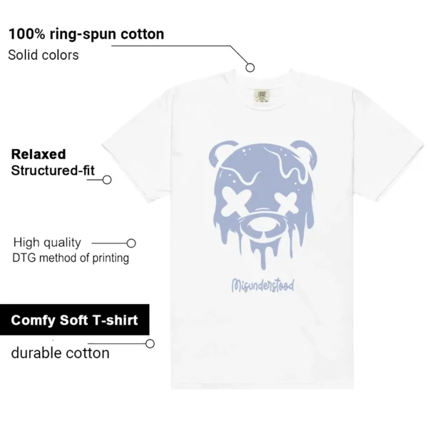 Air Jordan 4 Forget Me Not Matching Tee - Drippy Bear Graphic Features