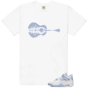 Guitar Shirt for Air Jordan 4 Forget Me Not Sneaker