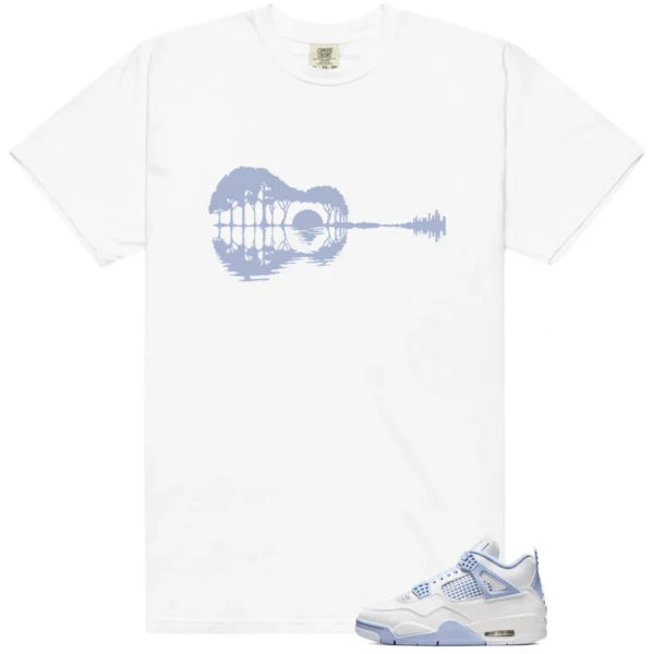 Guitar Shirt for Air Jordan 4 Forget Me Not Sneaker