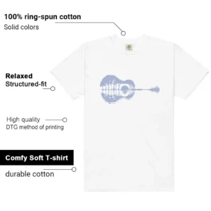 Guitar Shirt for Air Jordan 4 Forget Me Not Sneaker Features