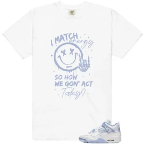 Air Jordan 4 Forget Me Not Matching Tee Shirt - Match Energy