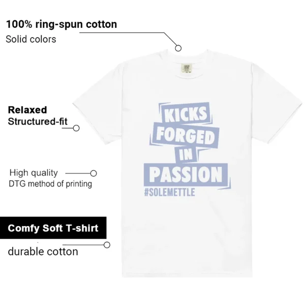 Passion Kicks Tee - Perfect Match for Air Jordan 4 Forget Me Not Features