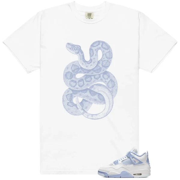 Python Snake Shirt for Air Jordan 4 Forget Me Not Sneaker